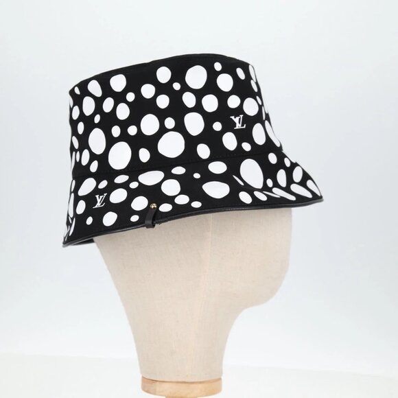 LOUIS VUITTON LVxYK Reversible Chapeau Infinity Hat Black M7072S Auth 138968A - Picture 4 of 12